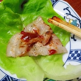 サムギョプサル風☆　「豚バラ塩焼サラダ菜包み」